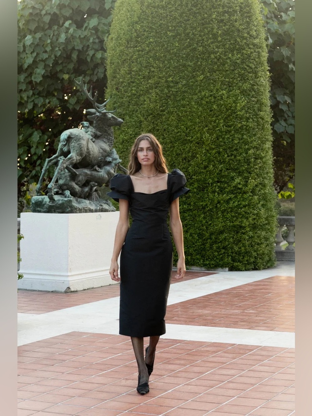 DAMARIS BAILEY The Katarina Rose en Negro Dress Black Size XL VGUC